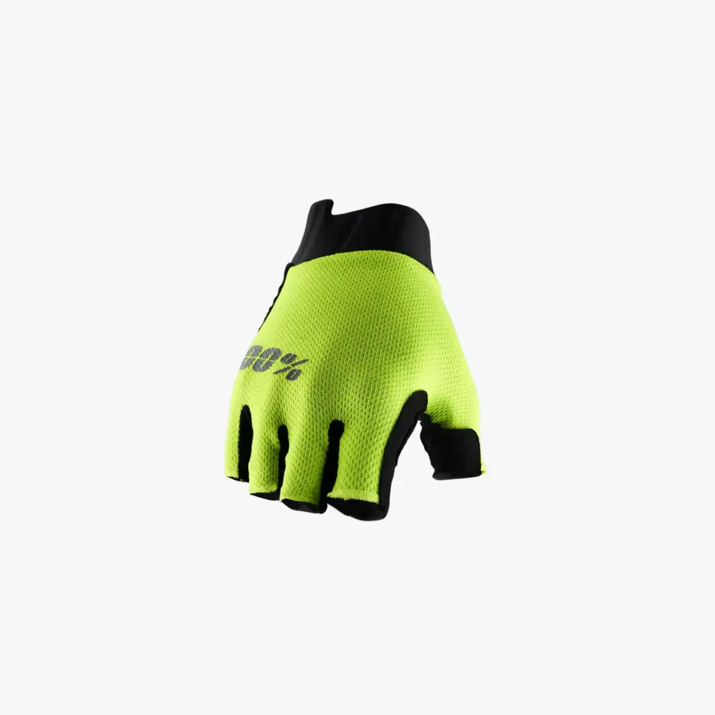 EXCEEDA Gel Short Finger Gloves Fluo Yellow - L 10024-00007