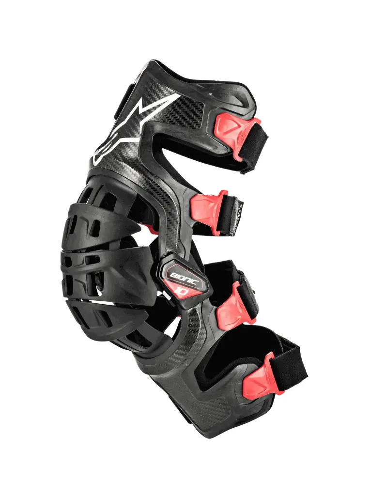 BIONIC-10 CARBON KNEE BRACE LEFT - BLACK RED 650041913 Size: L