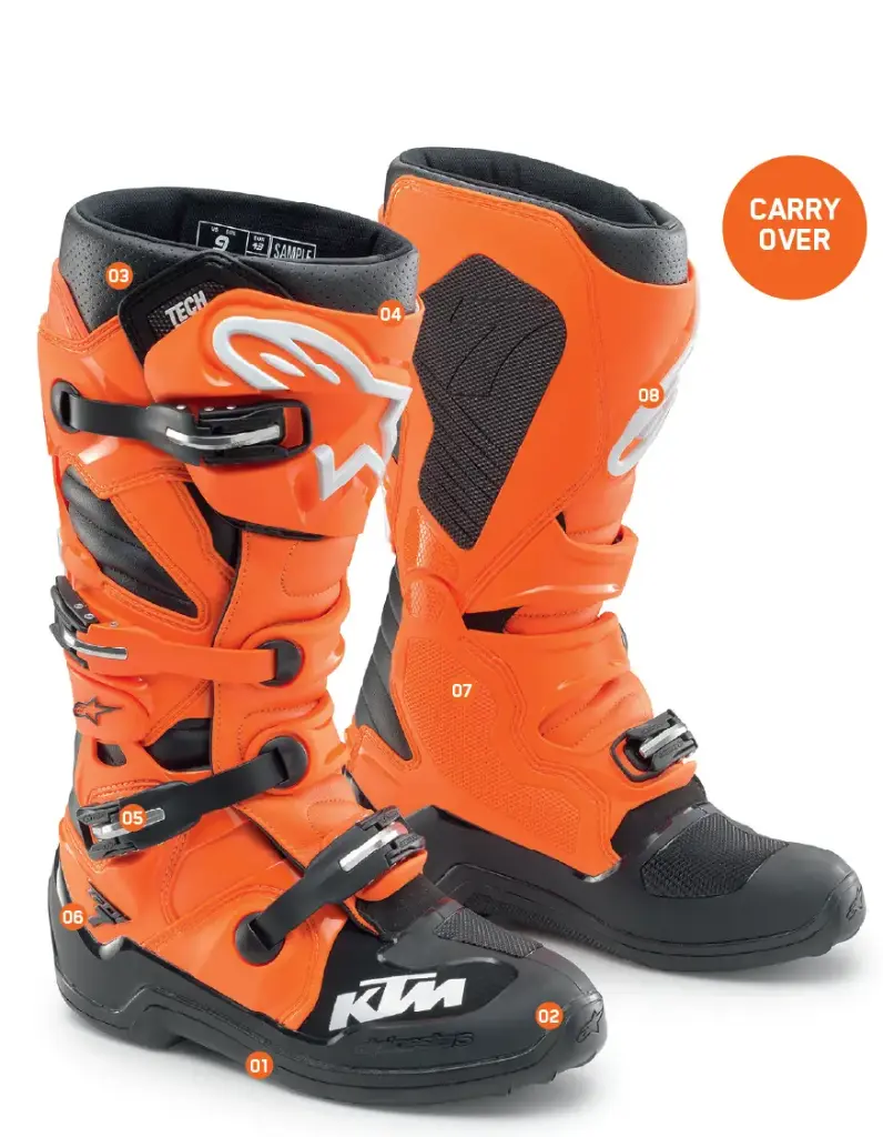 3PW230006004 TECH 7 MX BOOTS 43